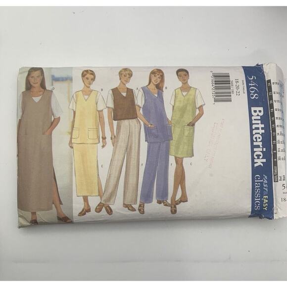 Vintage Lot Of 2 Butterick Plus Size Career Wear Patterns 1 Delta Burke - Picture 4 of 5
